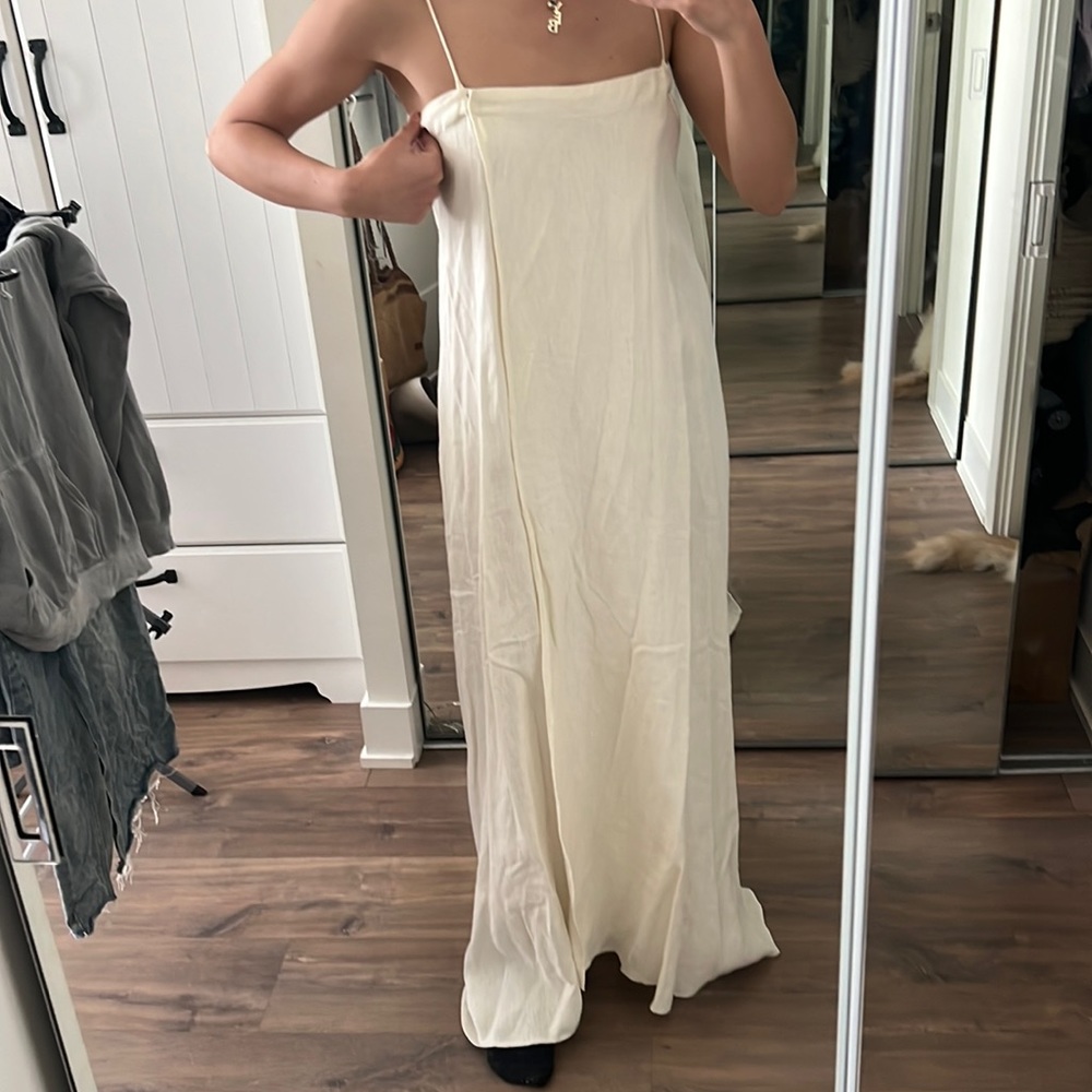 Creatures of Comfort white linen dress
